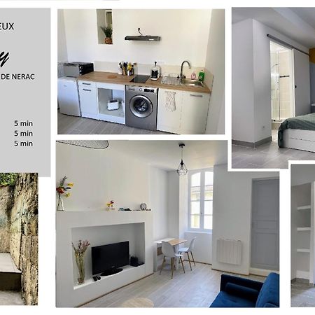 Ferienwohnung Le Cosy - T2 Avec Petite Cour Dans Centre Historique De Nérac Exterior foto
